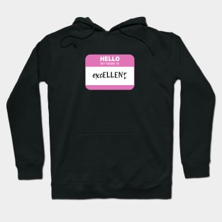 Hello my name is excELLENt Hoodie